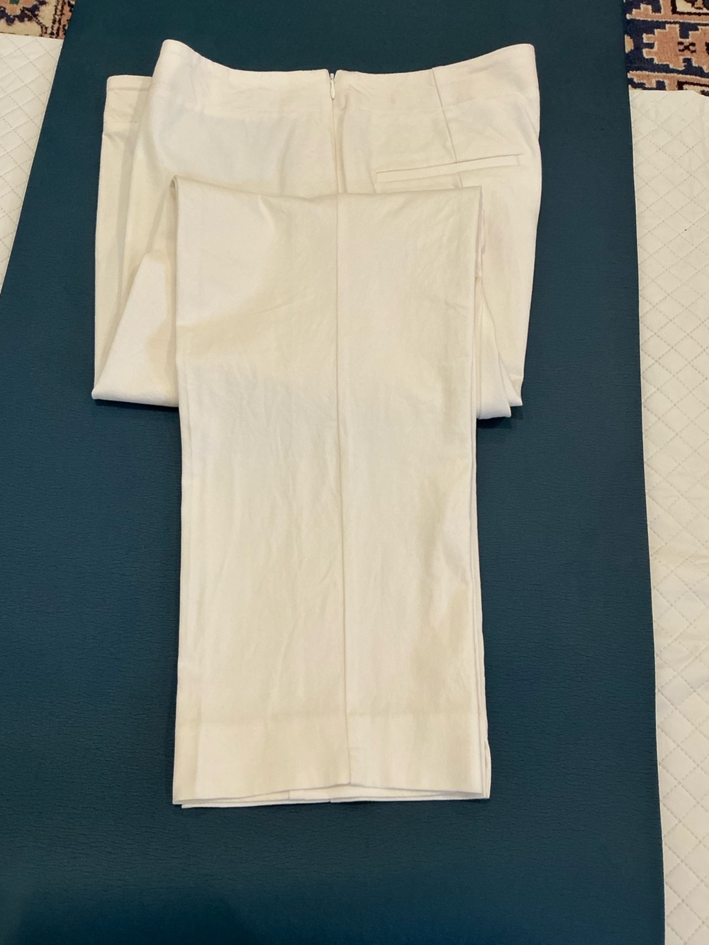 Talbots Straight leg cotton/rayon blend summer slacks with a little stretch